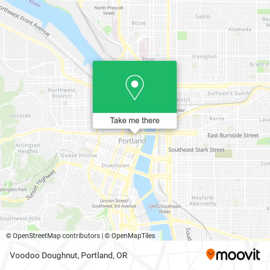 Voodoo Doughnut map