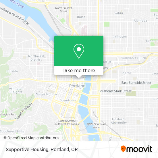 Supportive Housing map