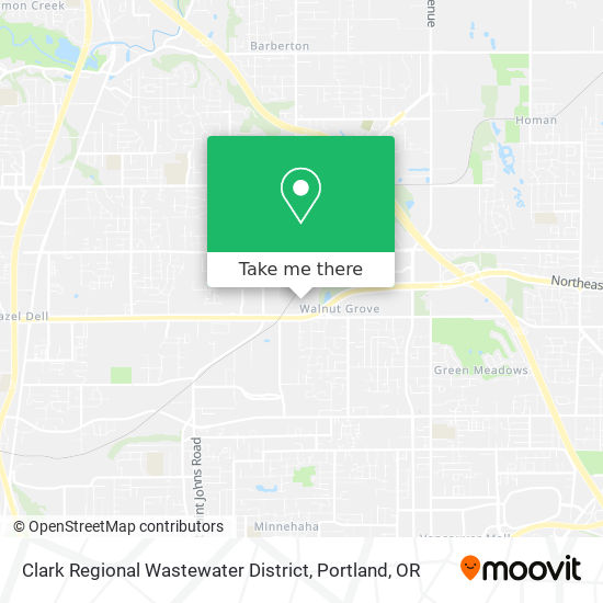 Clark Regional Wastewater District map