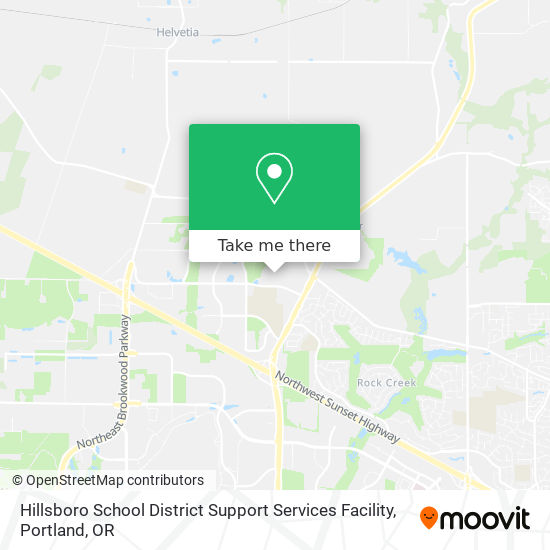 Hillsboro School District Support Services Facility map