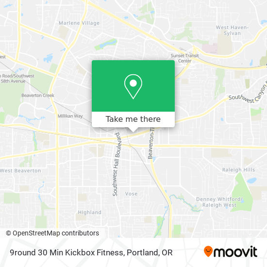 9round 30 Min Kickbox Fitness map