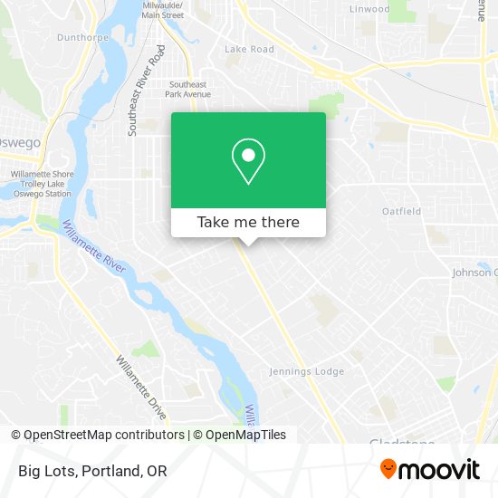 Mapa de Big Lots