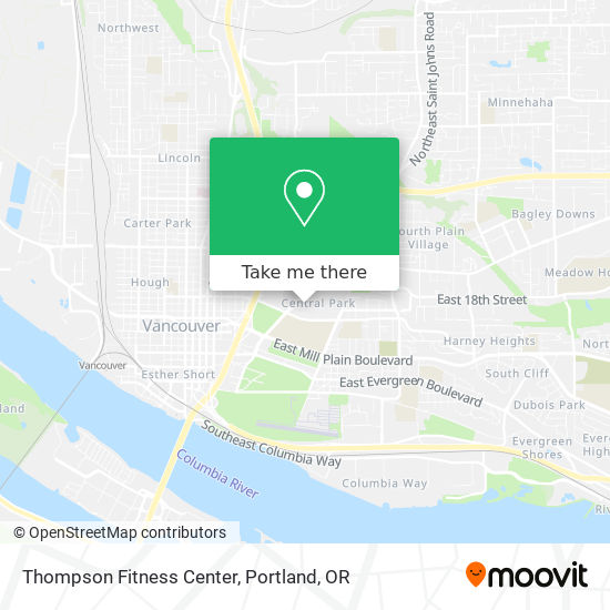 Mapa de Thompson Fitness Center