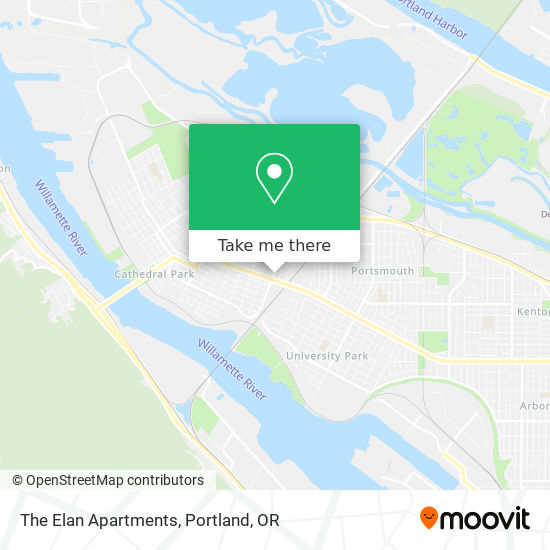 The Elan Apartments map