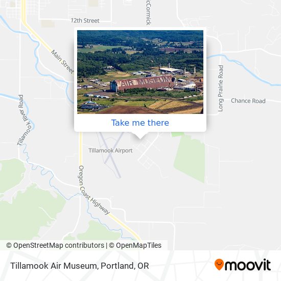 Tillamook Air Museum map