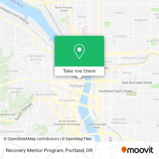 Recovery Mentor Program map