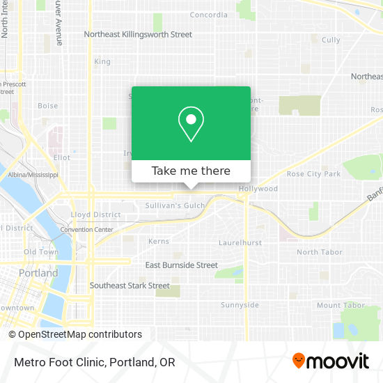 Mapa de Metro Foot Clinic
