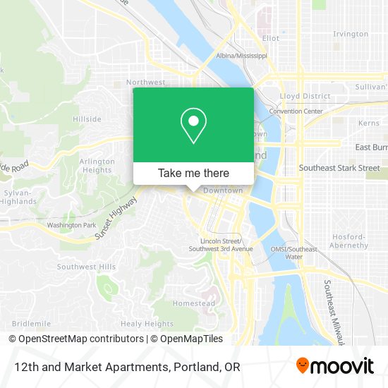 12th and Market Apartments map