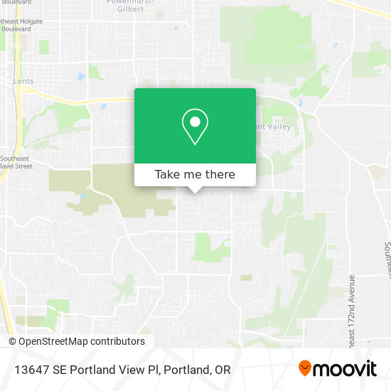 13647 SE Portland View Pl map