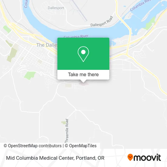 Mid Columbia Medical Center map