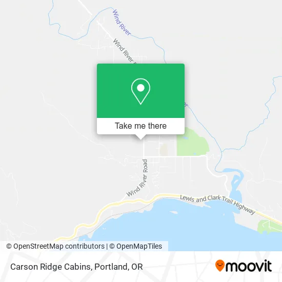 Carson Ridge Cabins map