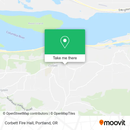 Corbett Fire Hall map