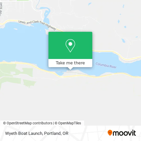 Wyeth Boat Launch map