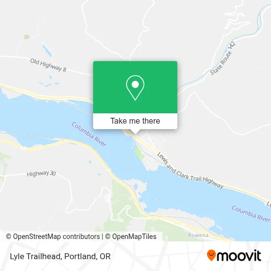 Lyle Trailhead map
