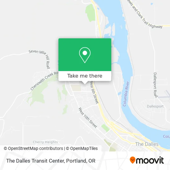 The Dalles Transit Center map