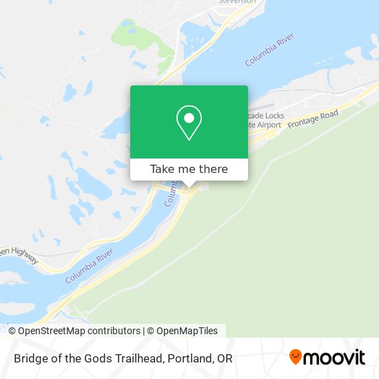 Mapa de Bridge of the Gods Trailhead