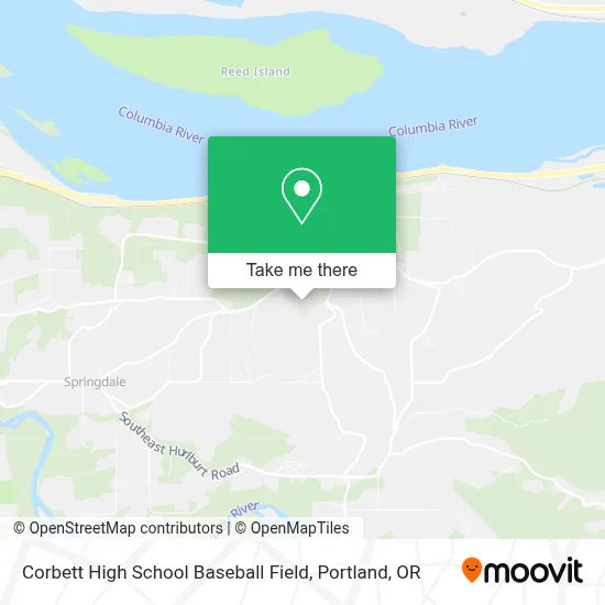 Corbett High School Baseball Field map