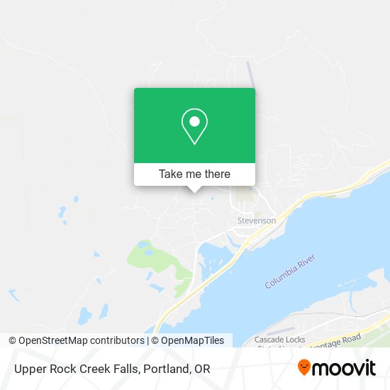 Mapa de Upper Rock Creek Falls