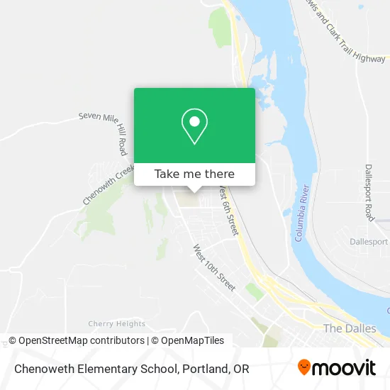 Chenoweth Elementary School map
