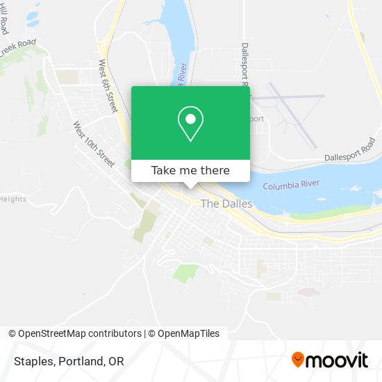 Directions To Staples Near Me How To Get To Staples In The Dalles By Bus Or Light Rail