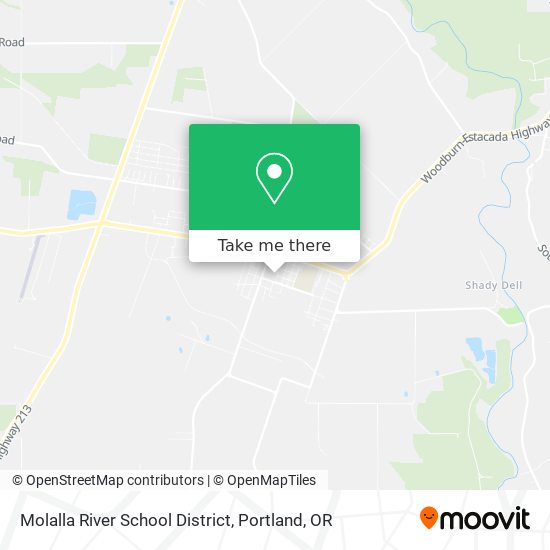 Molalla River School District map