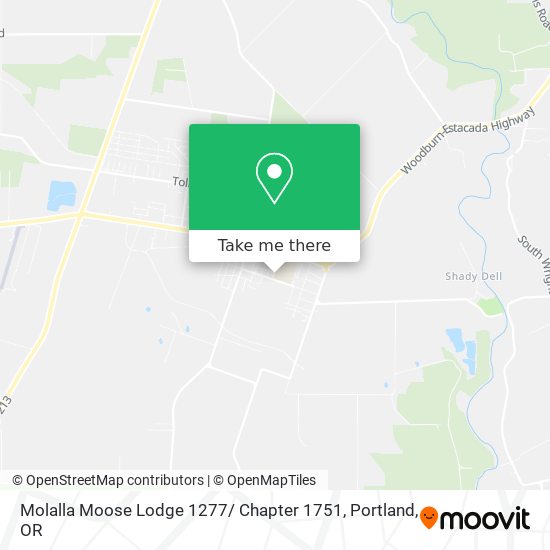 Mapa de Molalla Moose Lodge 1277/ Chapter 1751