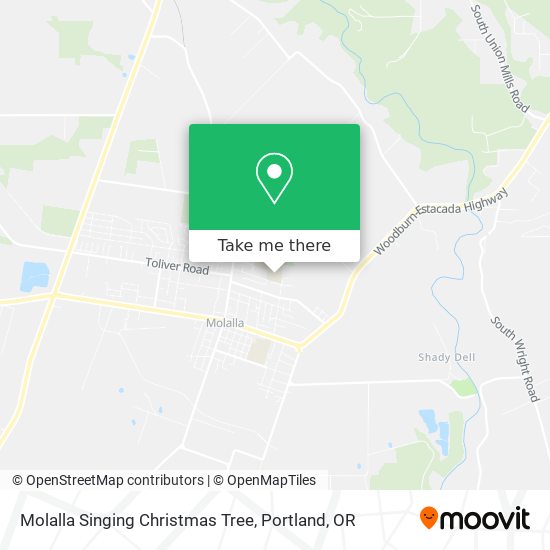 Molalla Singing Christmas Tree map