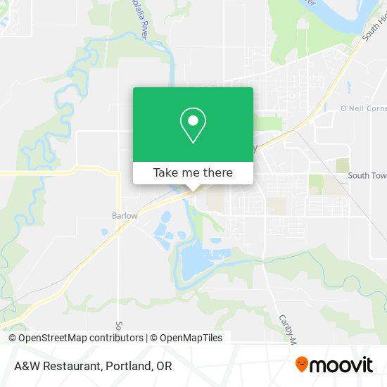 A&W Restaurant map