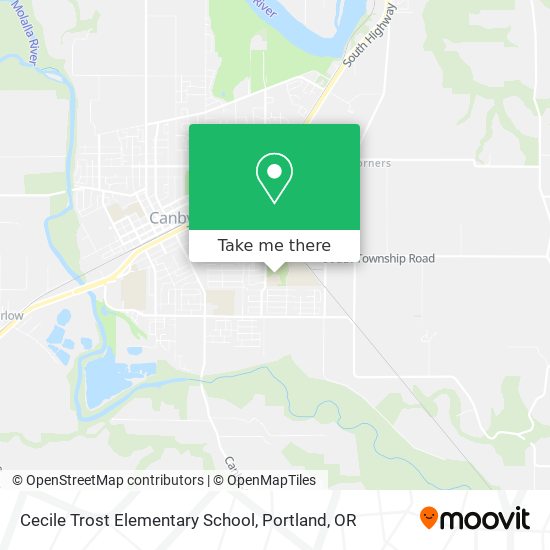 Cecile Trost Elementary School map