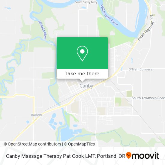 Mapa de Canby Massage Therapy Pat Cook LMT