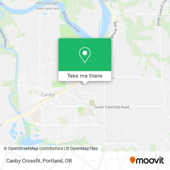 Canby Crossfit map