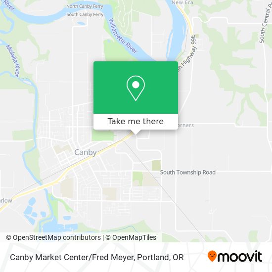 Canby Market Center/Fred Meyer map