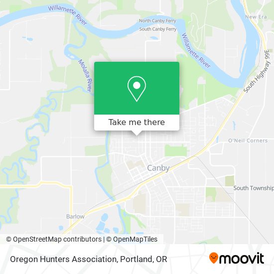 Mapa de Oregon Hunters Association