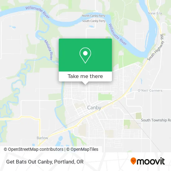 Get Bats Out Canby map
