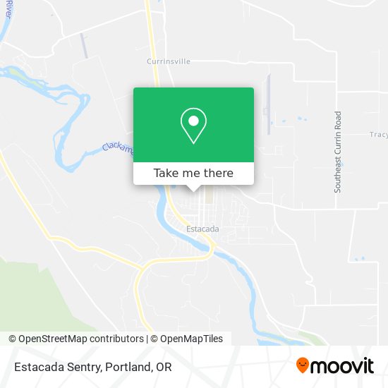 Estacada Sentry map