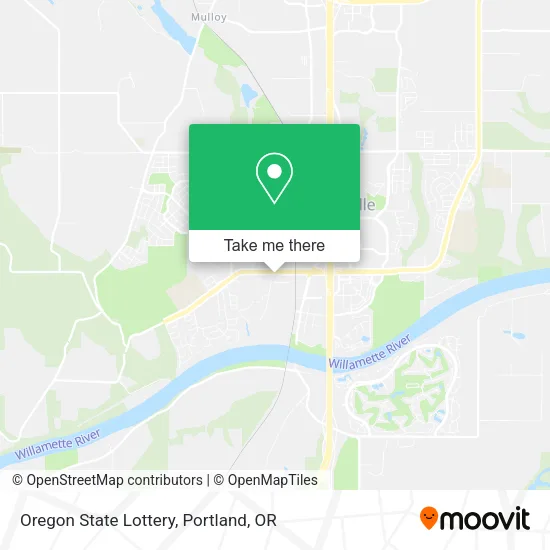 Mapa de Oregon State Lottery