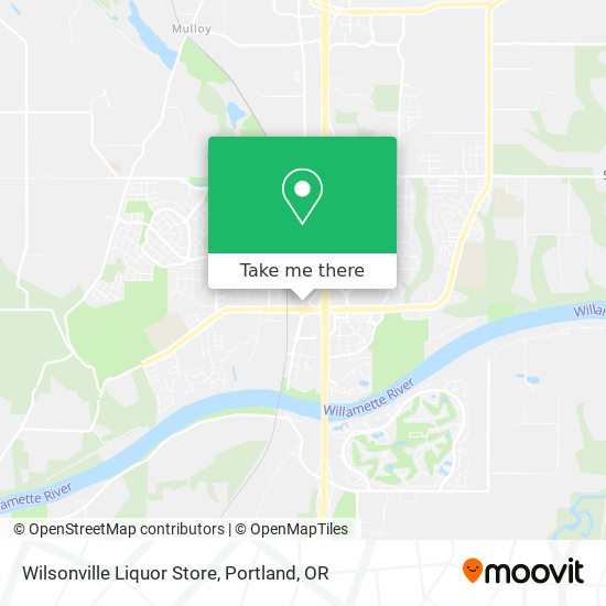 Mapa de Wilsonville Liquor Store