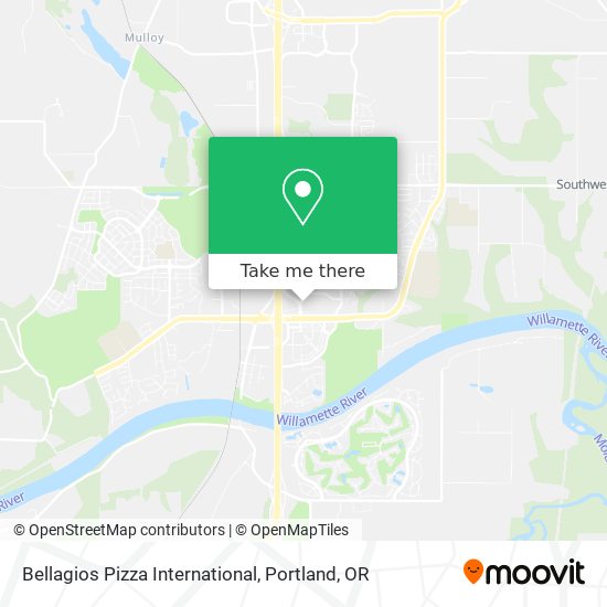 Bellagios Pizza International map