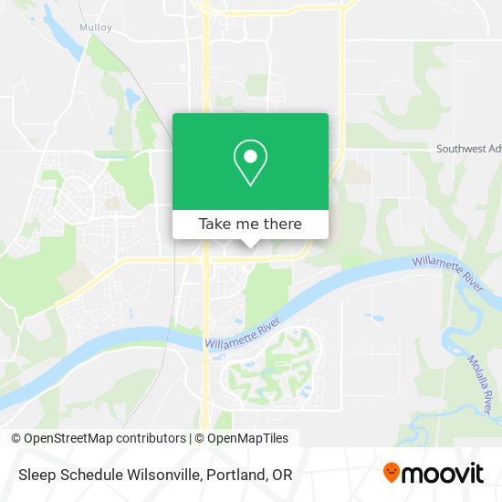 Mapa de Sleep Schedule Wilsonville