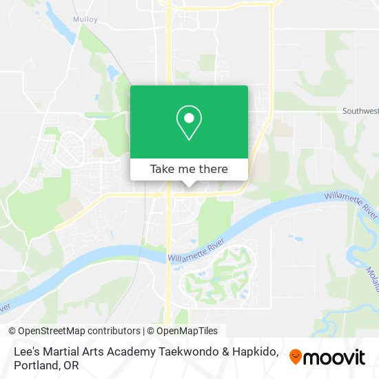 Lee's Martial Arts Academy Taekwondo & Hapkido map