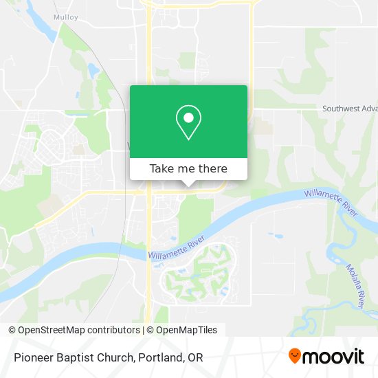 Mapa de Pioneer Baptist Church