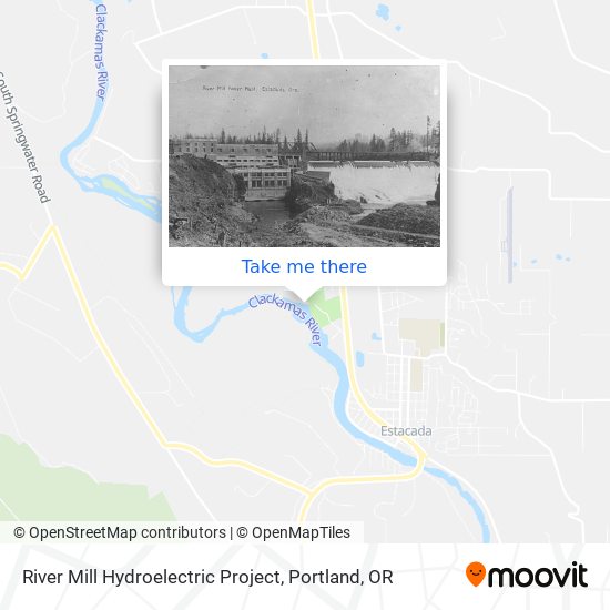 River Mill Hydroelectric Project map