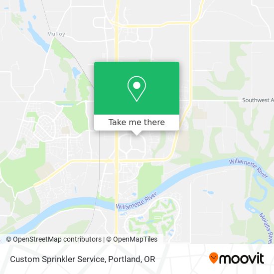 Custom Sprinkler Service map