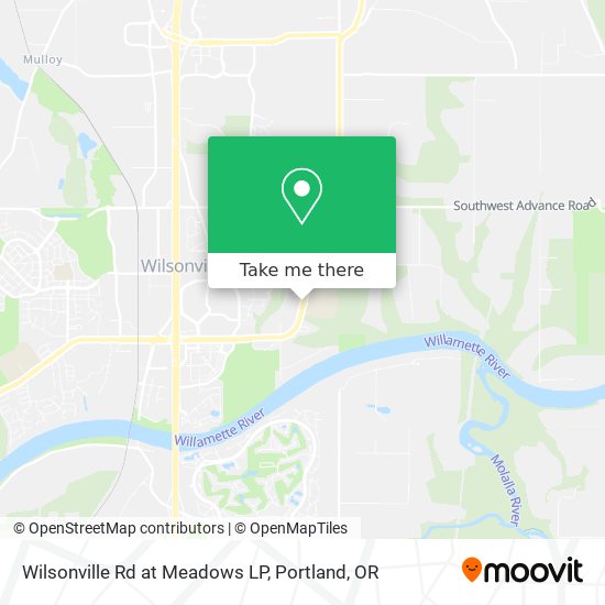 Wilsonville Rd at Meadows LP map