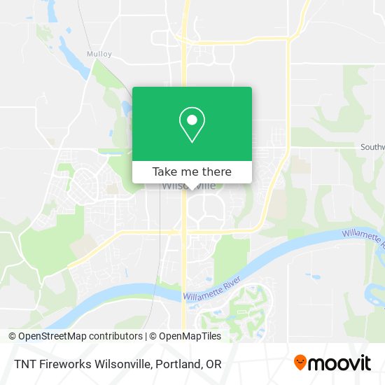 Mapa de TNT Fireworks Wilsonville