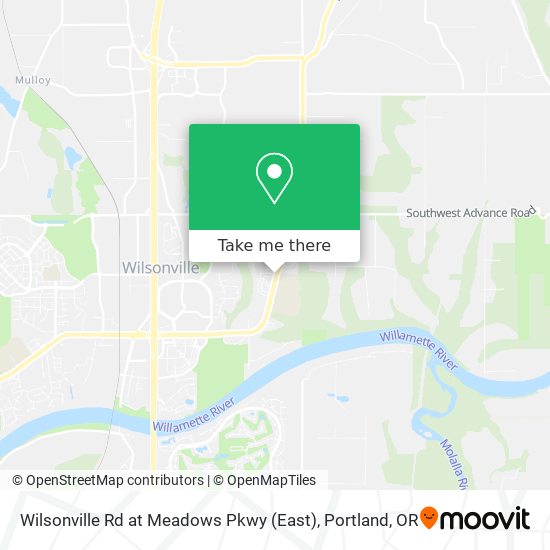 Wilsonville Rd at Meadows Pkwy (East) map