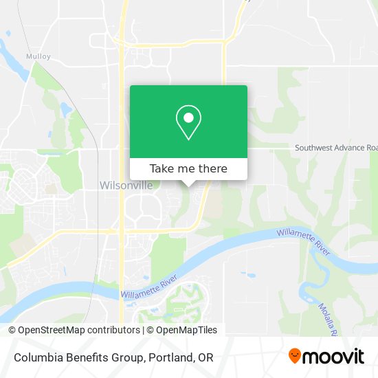 Columbia Benefits Group map