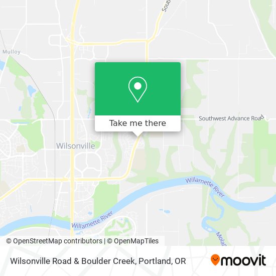 Mapa de Wilsonville Road & Boulder Creek