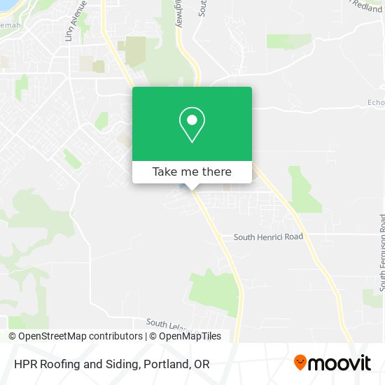 Mapa de HPR Roofing and Siding
