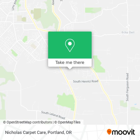 Nicholas Carpet Care map